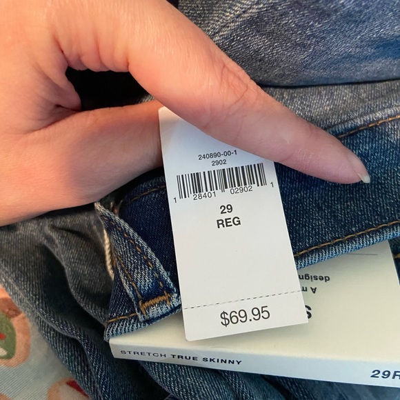 Gap True Skinny Stretch Mid Rise Jeans 29R (NWT) - Picture 7 of 11